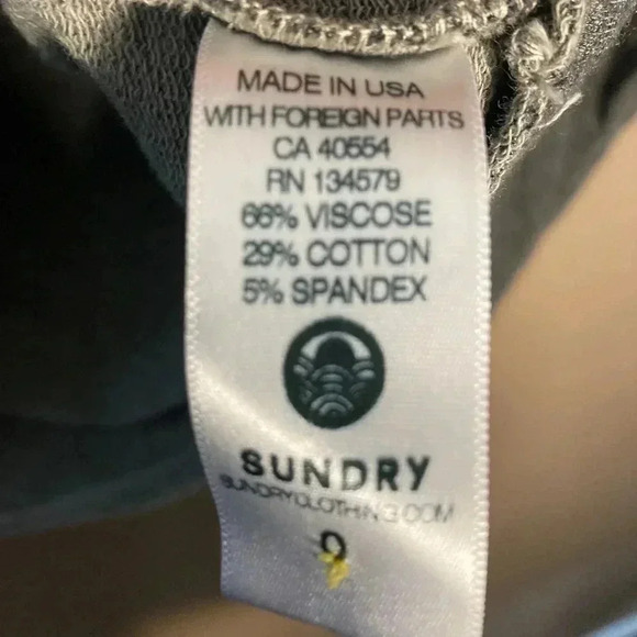 Sundry Spanish message yellow gray  sweater - Picture 4 of 4